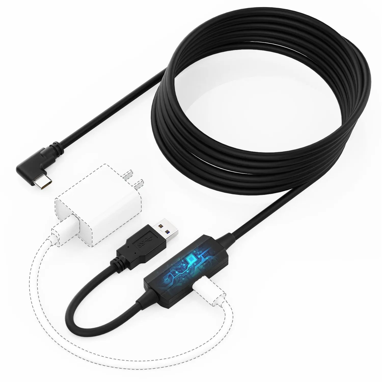 AMVR Upgraded Link Cable 16FT with Separate Charging Port AMVRSHOP