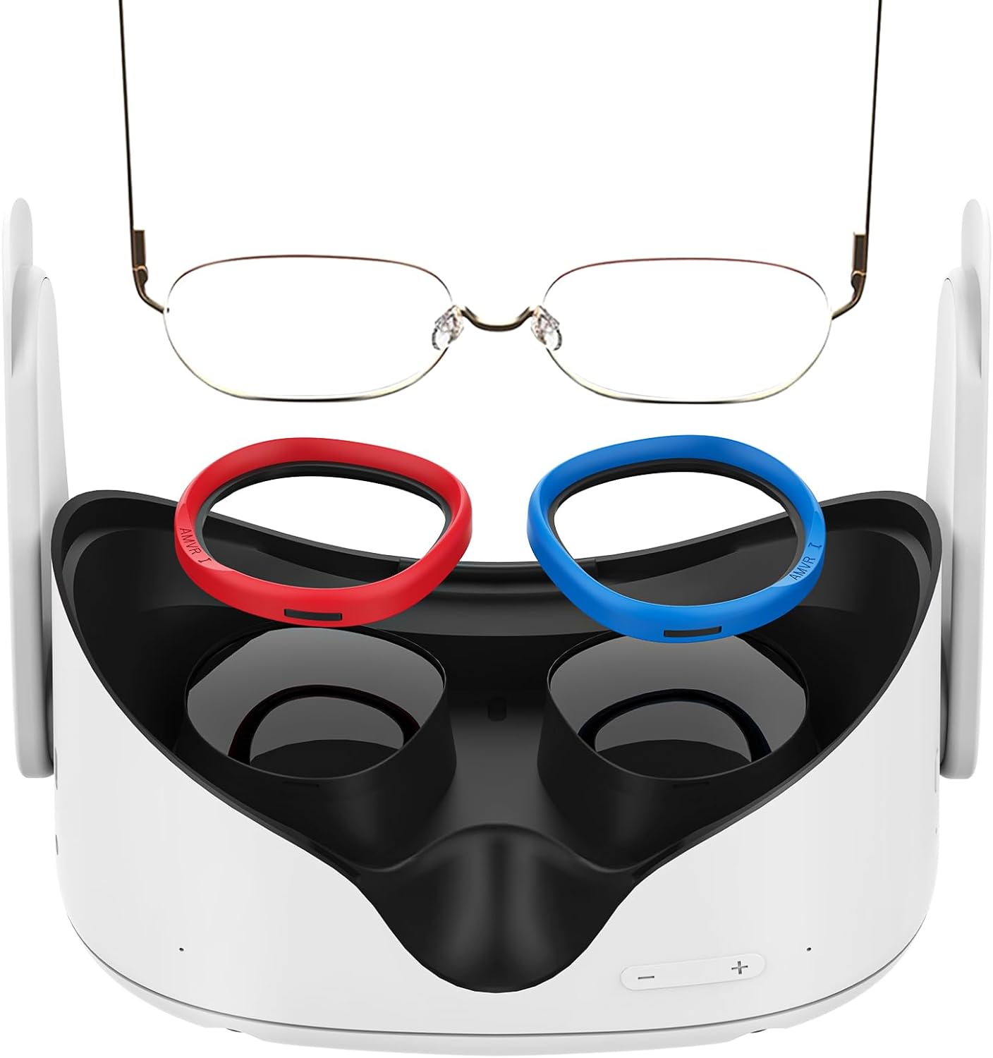 AMVR 6 Pairs Glasses Spacer for Quest 2, Quest 1/Rift S/Go（Red & Blue） AMVRSHOP
