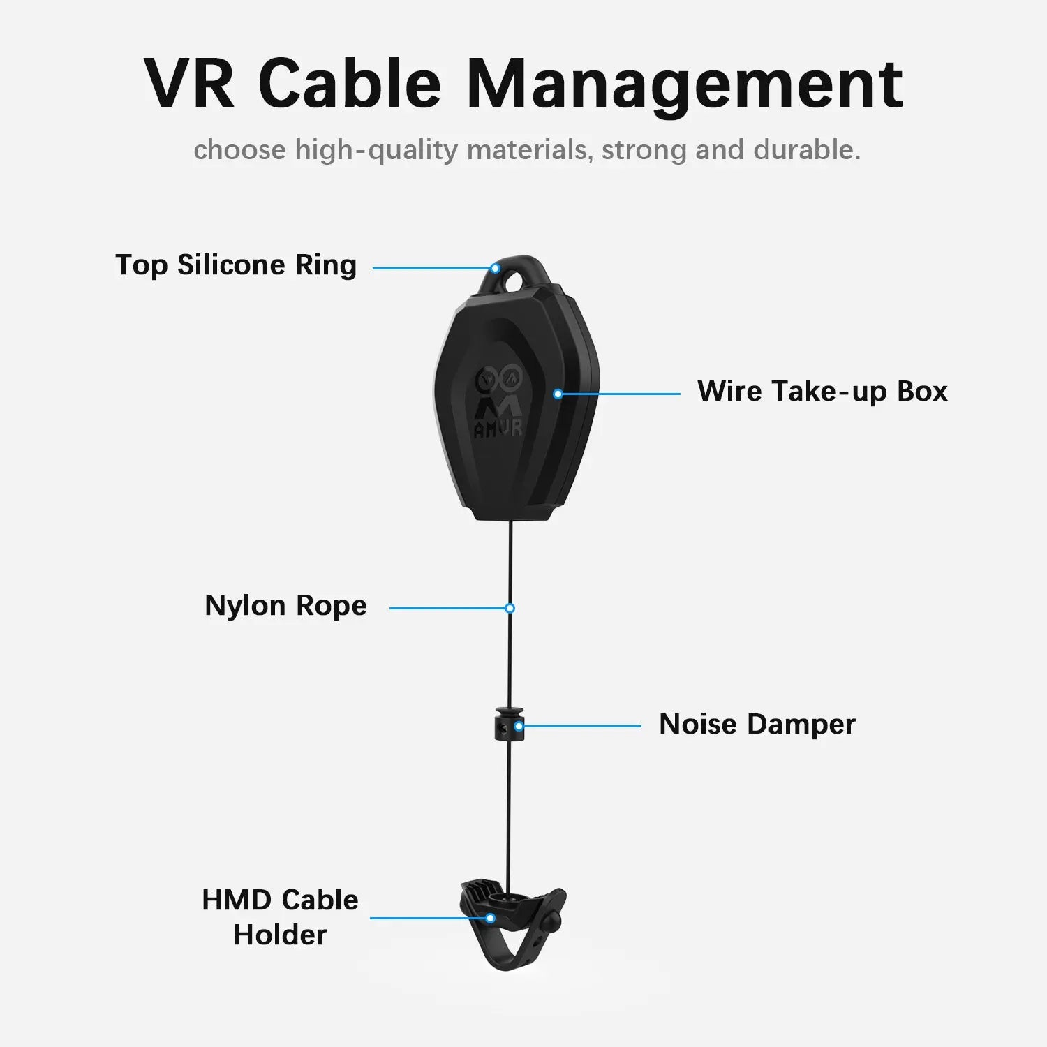 VR Cable Management - Virtual Reality Wire Ceiling Pulley System