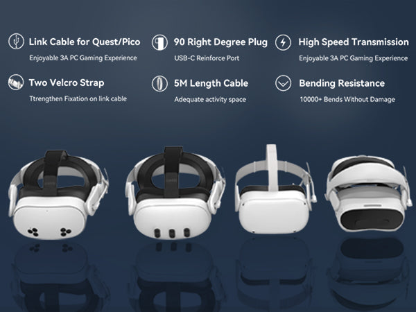 Quest 2 Link Cable | Link Cables for Quest 3 - AMVR