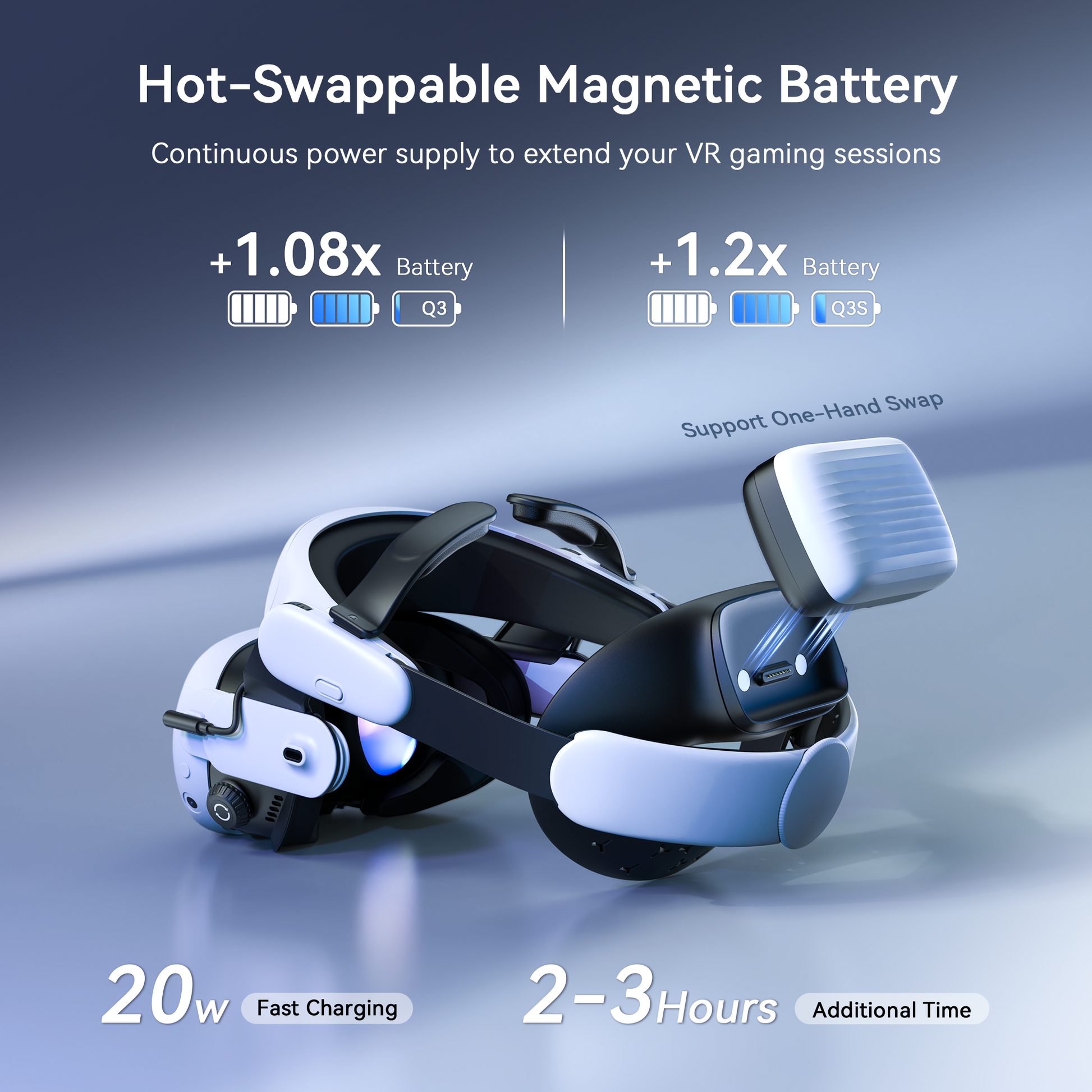 BS1 meta quest3 battery strap