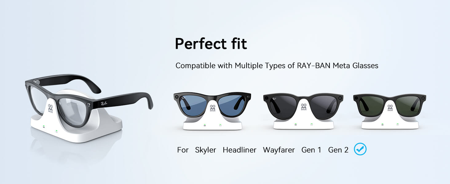 Charging Dock for Ray-Ban Meta Charging Case and Ray-Ban Meta 
