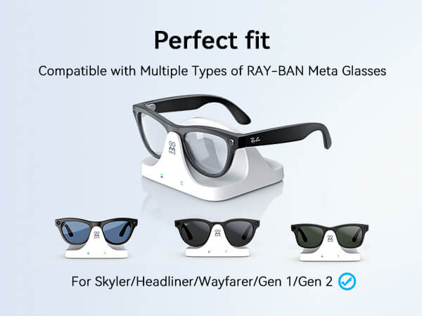 Charging Dock for Ray-Ban Meta Charging Case and Ray-Ban Meta 