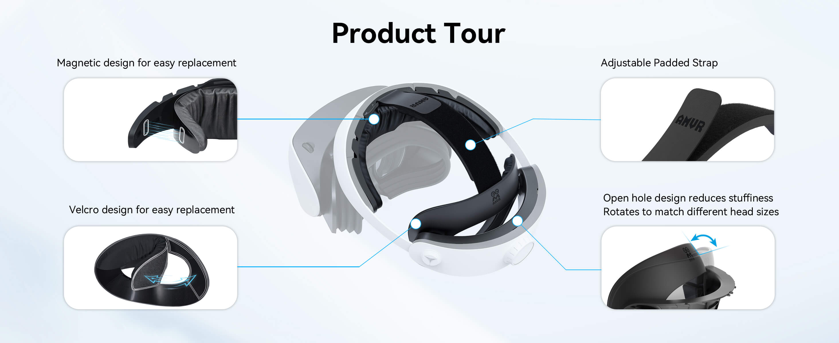 CM1 VR Set Accessories Compatible with PSVR2 – AMVR