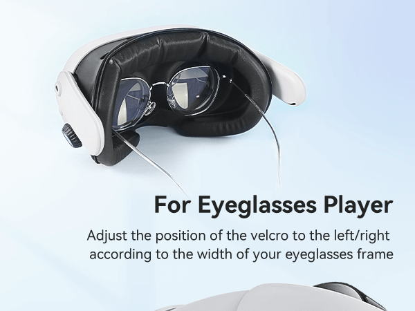 Meta Quest 3 Facial Interface with Knob Adjustment – Enhanced Ventilation, Dual Comfort Face Pads, and Glasses-Friendly Design