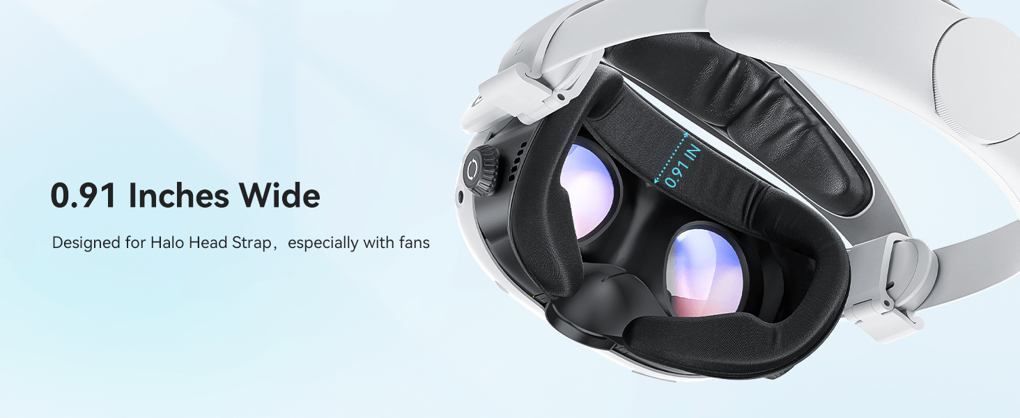 Meta Quest 3 Facial Interface with Knob Adjustment – Enhanced Ventilation, Dual Comfort Face Pads, and Glasses-Friendly Design
