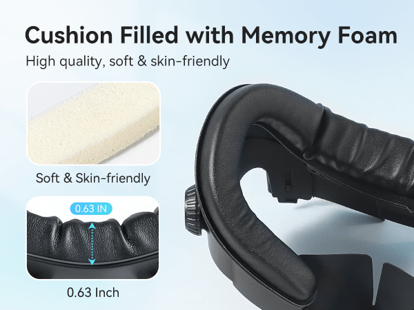 Meta Quest 3 Facial Interface with Knob Adjustment – Enhanced Ventilation, Dual Comfort Face Pads, and Glasses-Friendly Design