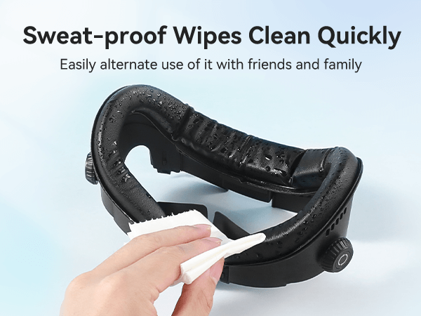 Meta Quest 3 Facial Interface with Knob Adjustment – Enhanced Ventilation, Dual Comfort Face Pads, and Glasses-Friendly Design