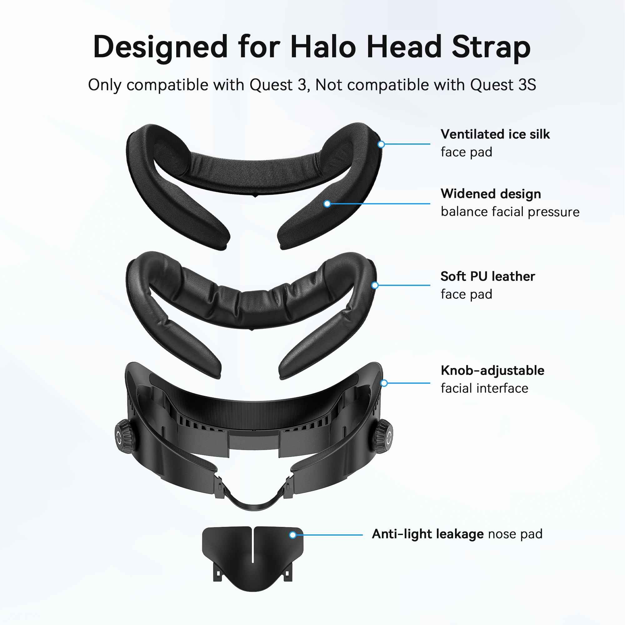 AMVR FC4A Ventilated Facial Interface for Meta Quest 3