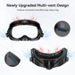 Meta Quest 3 Facial Interface with Knob Adjustment – Enhanced Ventilation, Dual Comfort Face Pads, and Glasses-Friendly Design