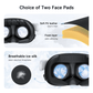 Meta Quest 3 Facial Interface with Knob Adjustment – Enhanced Ventilation, Dual Comfort Face Pads, and Glasses-Friendly Design