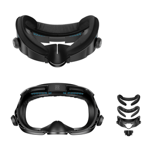 Meta Quest 3 Facial Interface with Knob Adjustment – Enhanced Ventilation, Dual Comfort Face Pads, and Glasses-Friendly Design
