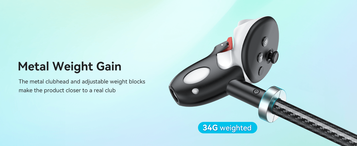 Force Feedback Men & Ladies  Golf Clubs for Quest 3 / Quest 3S – Realistic VR Swing Experience