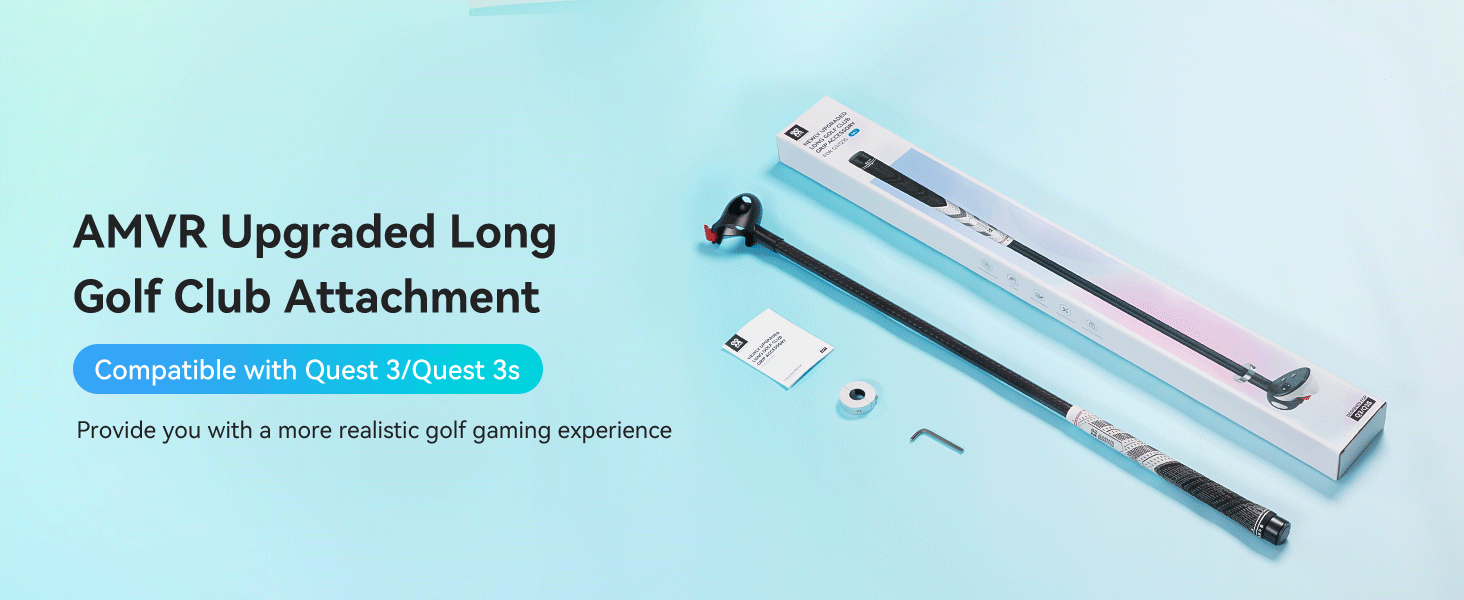 Force Feedback Men & Ladies  Golf Clubs for Quest 3 / Quest 3S – Realistic VR Swing Experience