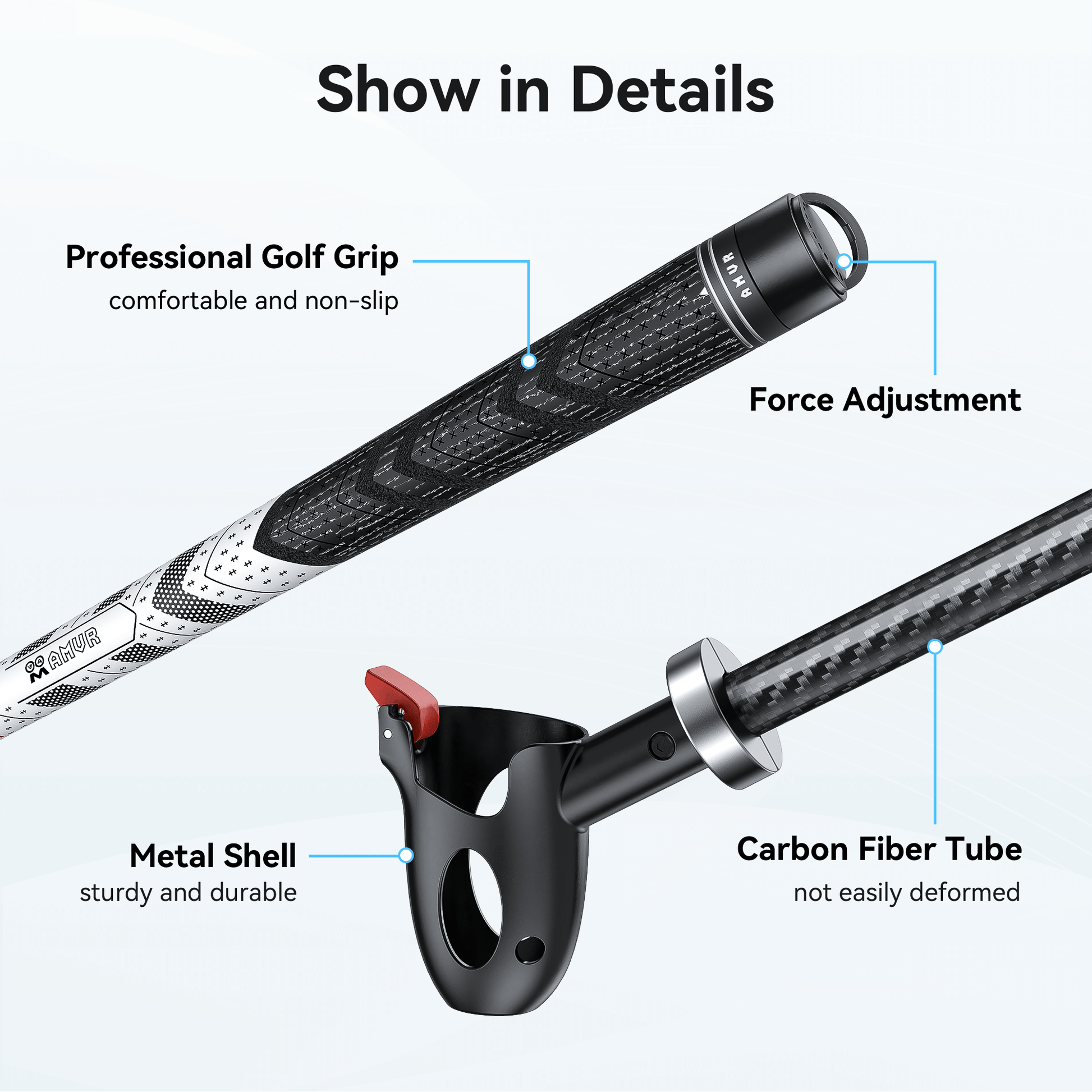 Force Feedback Men & Ladies  Golf Clubs for Quest 3 / Quest 3S – Realistic VR Swing Experience