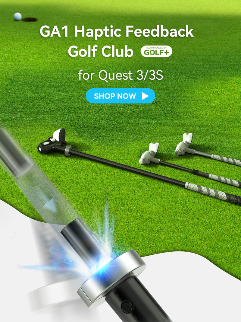 Force Feedback Men & Ladies  Golf Clubs for Quest 3 / Quest 3S – Realistic VR Swing Experience