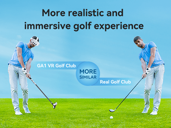 Force Feedback Men & Ladies  Golf Clubs for Quest 3 / Quest 3S – Realistic VR Swing Experience