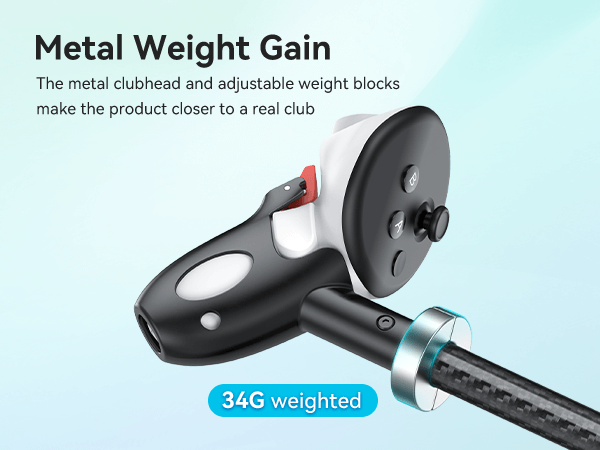 Force Feedback Men & Ladies  Golf Clubs for Quest 3 / Quest 3S – Realistic VR Swing Experience