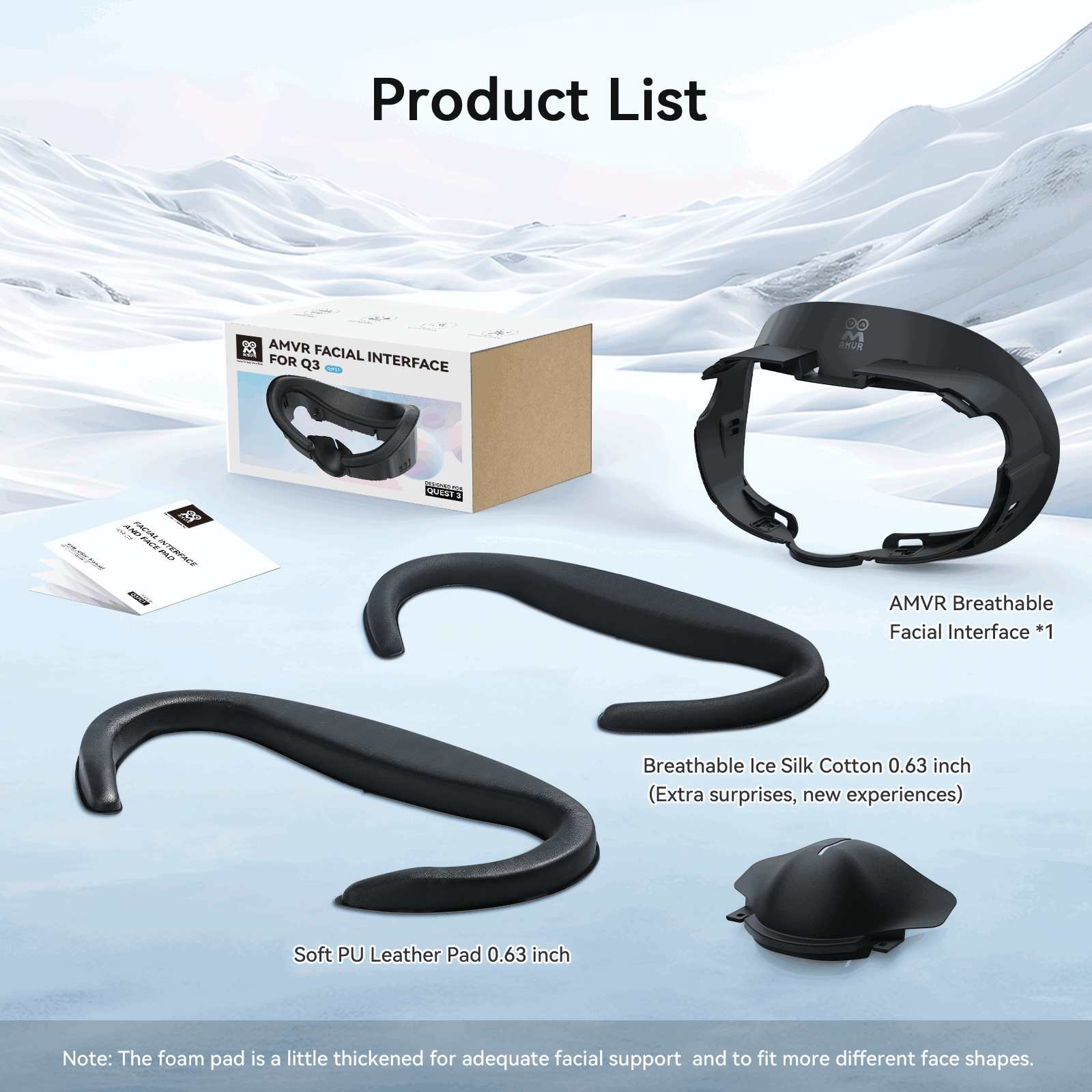 Quest 3 Face Cover | Facial Interface for Quest 3 Online - AMVR