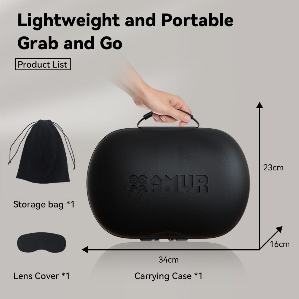 Meta Quest 2 Carrying Case (3010036901) – Lightweight, Portable, Gray