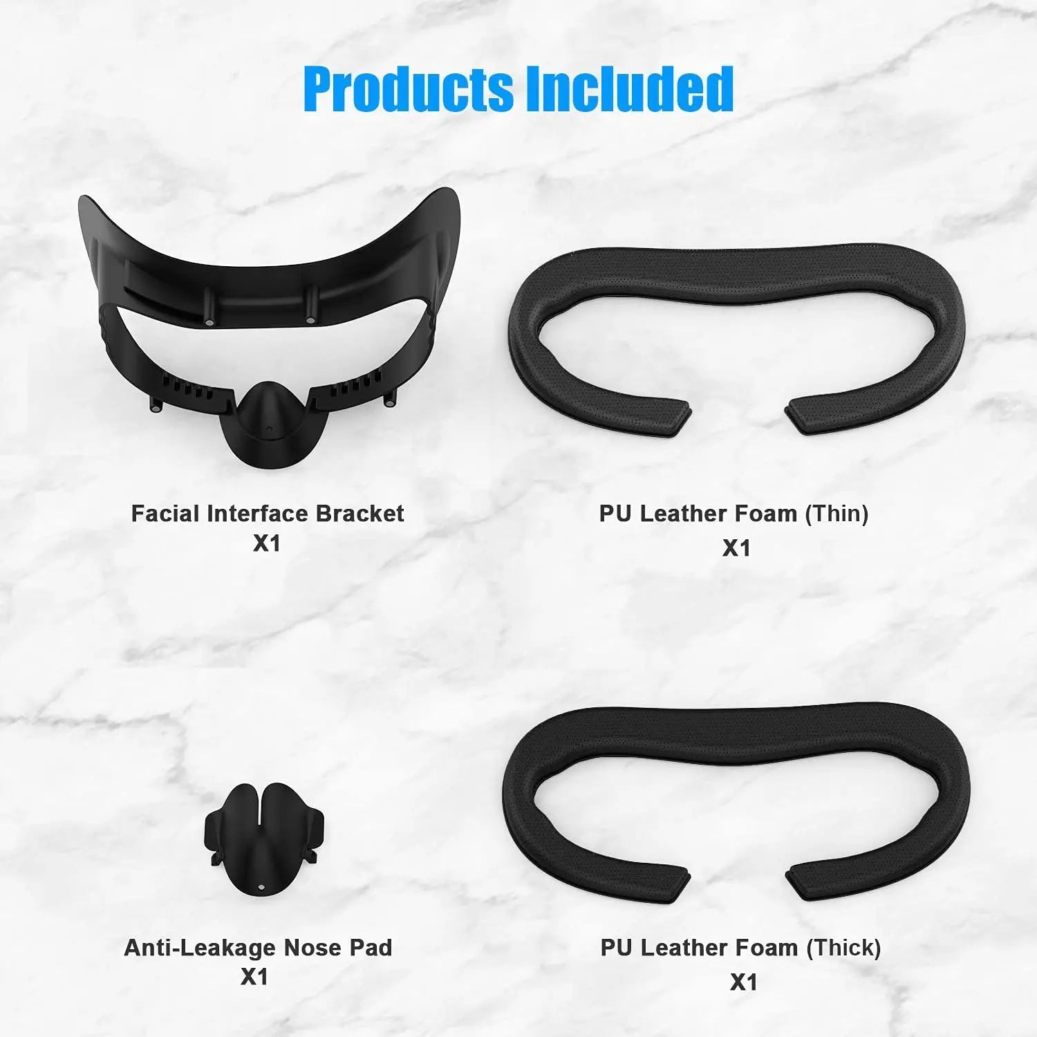 Magnetic PU LeatherFacial Interface for HP Reverb G2 V1/V2, with Anti-Leakage Nose Pad AMVRSHOP