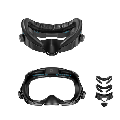 AMVR Interface faciale 3 en 1 améliorée en cuir PU pour Meta Quest 3 (v2)