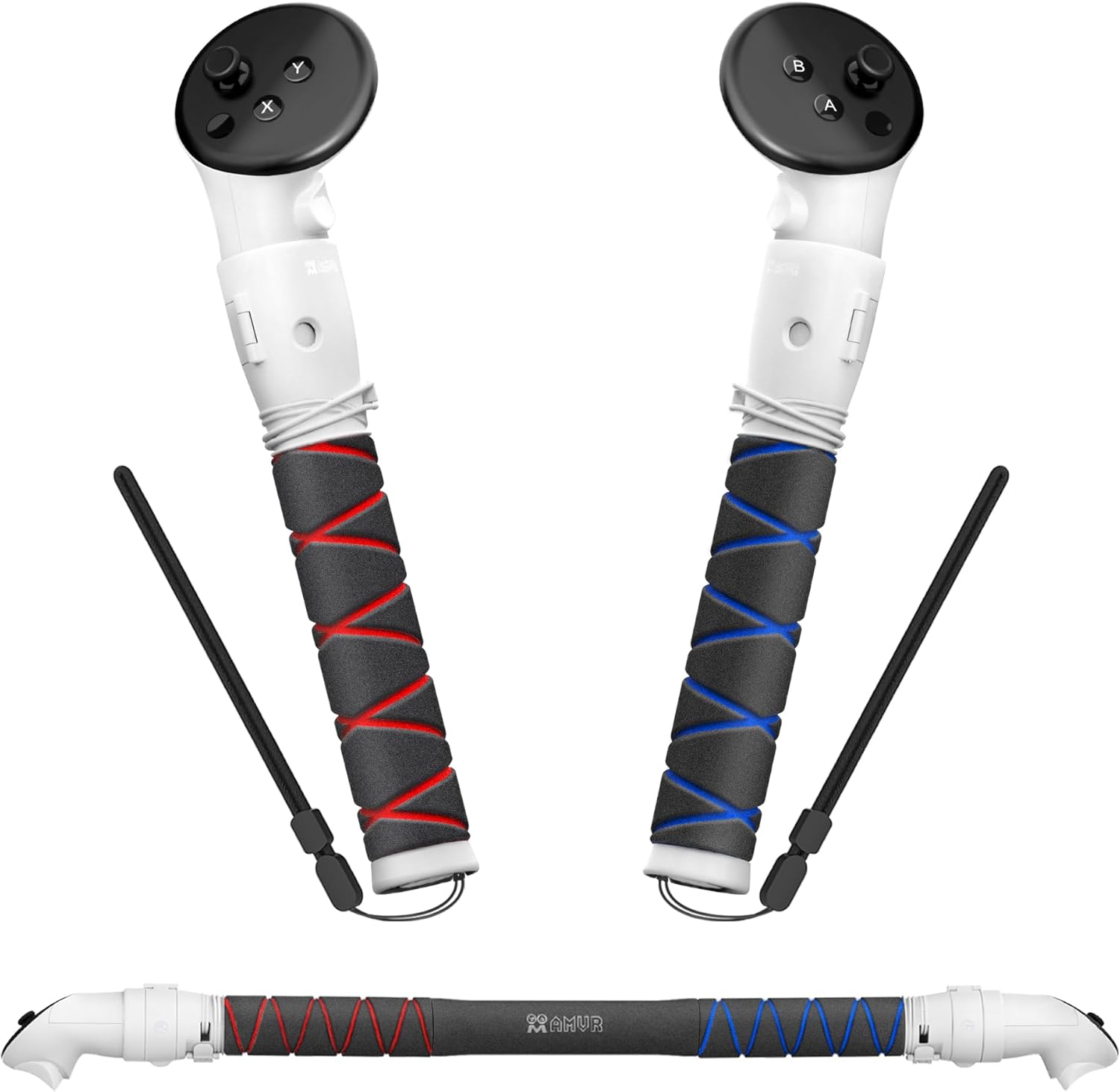 3-In-1 Handle Attachment Grips for Quest 3 & 3S - AMVR